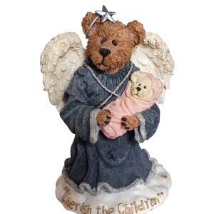 Boyds Bear Charity Angelhug Figurine Cherish the Children Vintage 2000 Collect